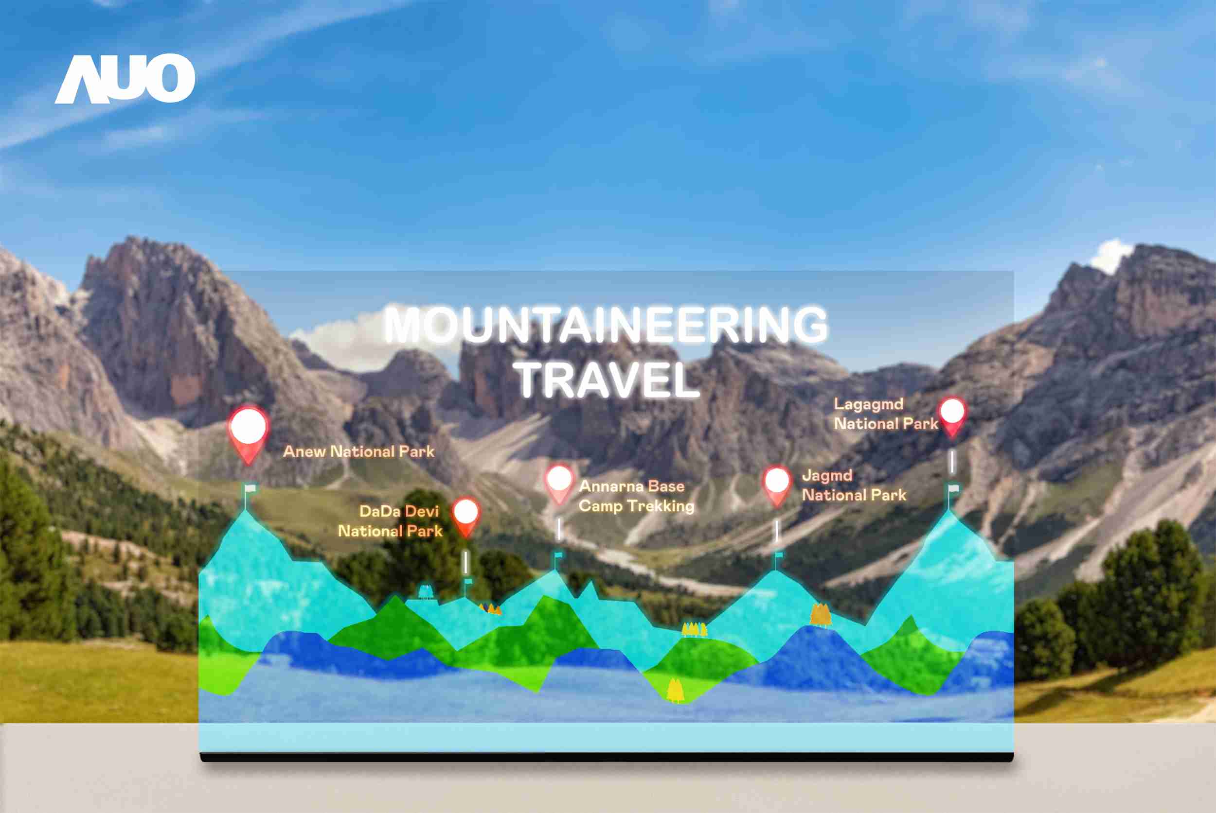 杏悦2展示全球单片尺寸最大(*)42吋透明Micro LED显示器拼接而成的〝64吋透明Micro LED显示器〞，，，具备高透明度、、、、1,000 nits高亮度、、广色域、、、采用三边无边框的无缝拼接等多重特色，，呈现超高清、、细腻画质而不遮挡后方视觉，，满足层峰需求，，，可广泛运用于零售、、艺术展览或商业空间等场域